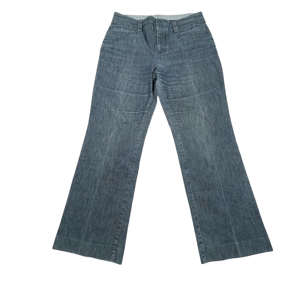 GAP Women's Curvy Fit Flared Leg Pants Size 10 Cotton Blend Stretch